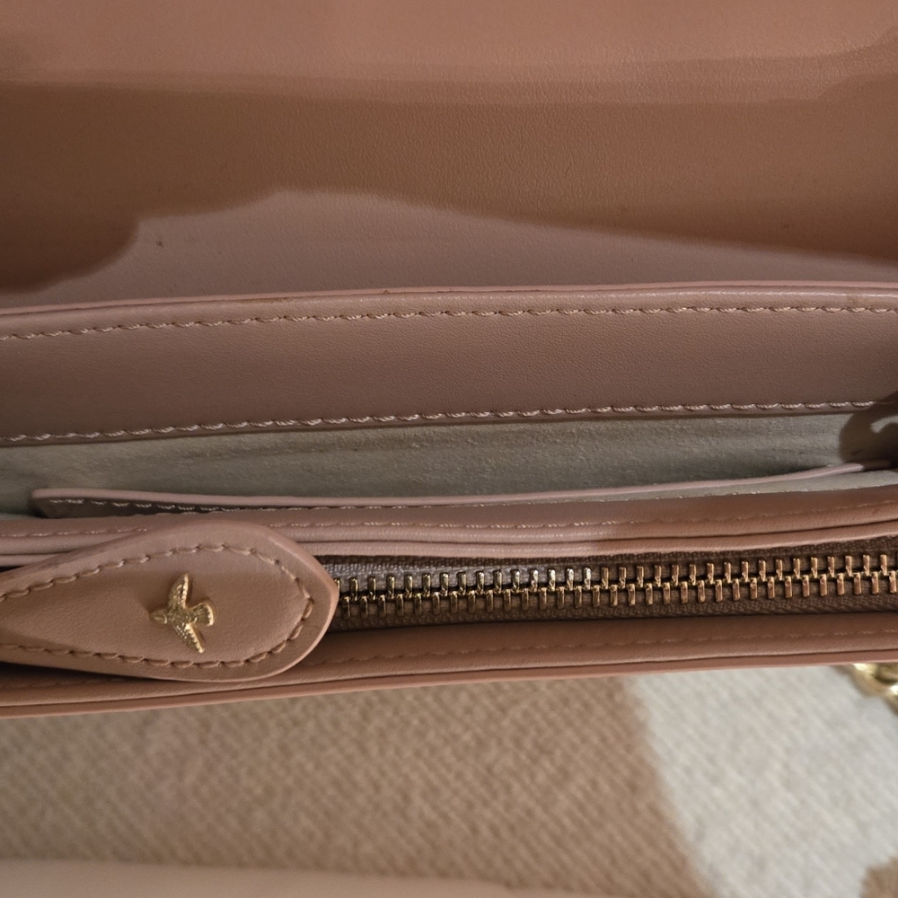 Pinko Women's Pink Leather Shoulder Bag - Picture 4 of 7